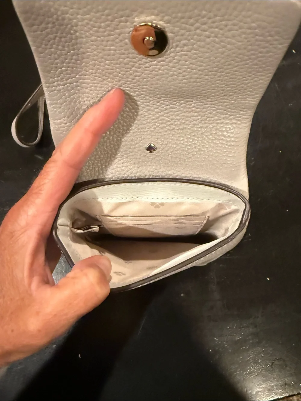 kate spade Pebbled Leather Crossbody Phone Bag - Taupe